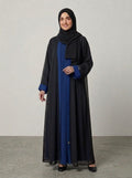 Elegant Double Gown Abaya – Chiffon Overlay with Premium Nida Inner | Modest Wear for Women  1119D