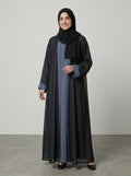 Elegant Double Gown Abaya – Chiffon Overlay with Premium Nida Inner | Modest Wear for Women  1119C