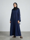 Royal Nida Abaya: Premium Fabric with Intricate DMC Stone Work 1121B