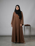 Signature Tassel Abaya – Premium Minimalist Modest Wear by HijabulUmmat  1124B
