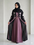 Royal Nida Embroidered Double Gown Abaya 1132E
