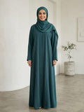 Royal Nida Abaya with Elegant Front Pintucks and Premium DMC Stone Work 1139B